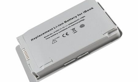 TOKUYI [11.1V 5200mAh Li-ion] Replacement Laptop/Computer/Notebook Battery for APPLE PowerBook G4 12`` Series, Compatible Part Numbers: 661-2787, 661-3233, A1022, A1060, A1079, M8984, M8984G, M8984G/A